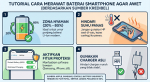 merawat battery hp
